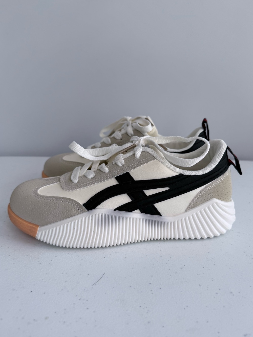 De Florance DF Cloudea Vintage Sneakers White Black Chunky Retro Shoes Size 35 5 - Picture 7 of 13